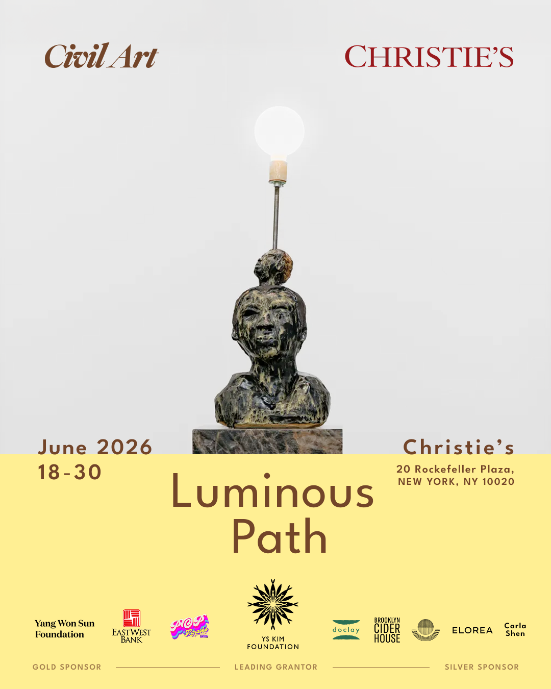 Civil Art × 크리스티 뉴욕 공동 개최 전시 《Luminous Path》 지원
